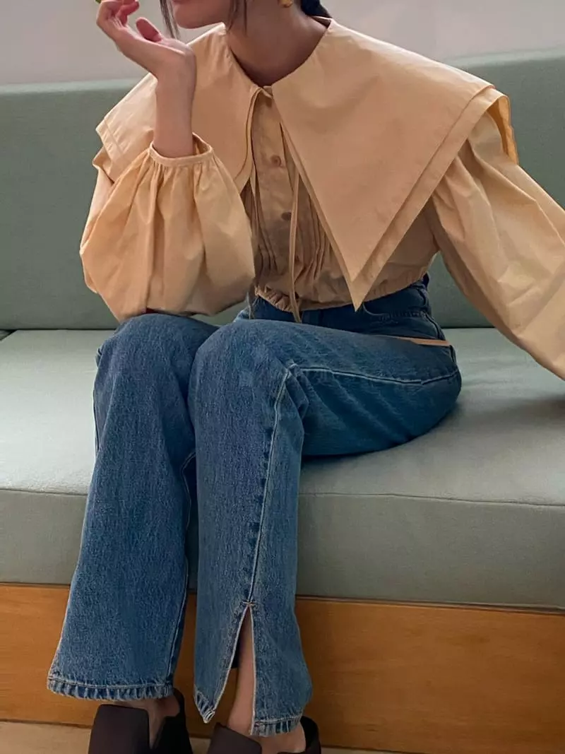 Made - Korean Women Fashion - #restrostyle - See U Blouse - 7
