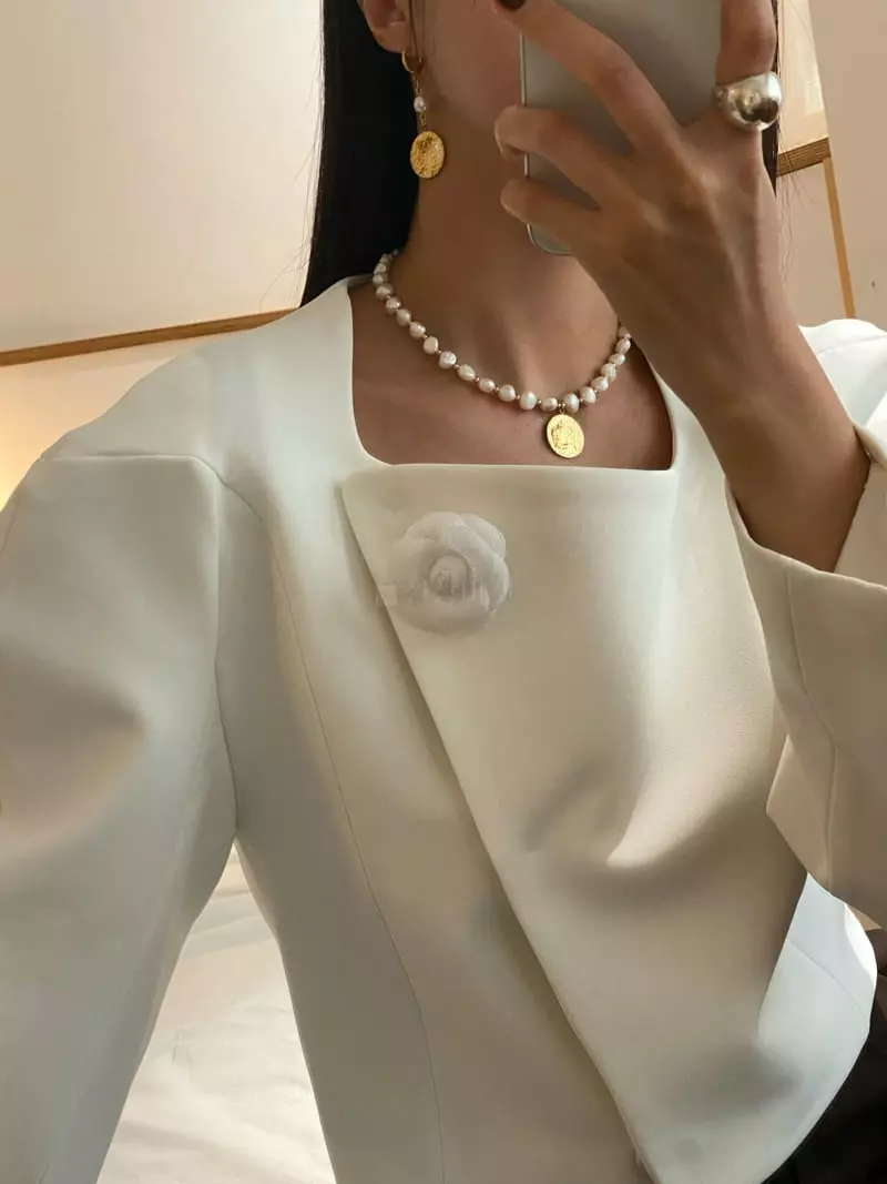 Made - Korean Women Fashion - #restrostyle - Circle Paer Earring - 6