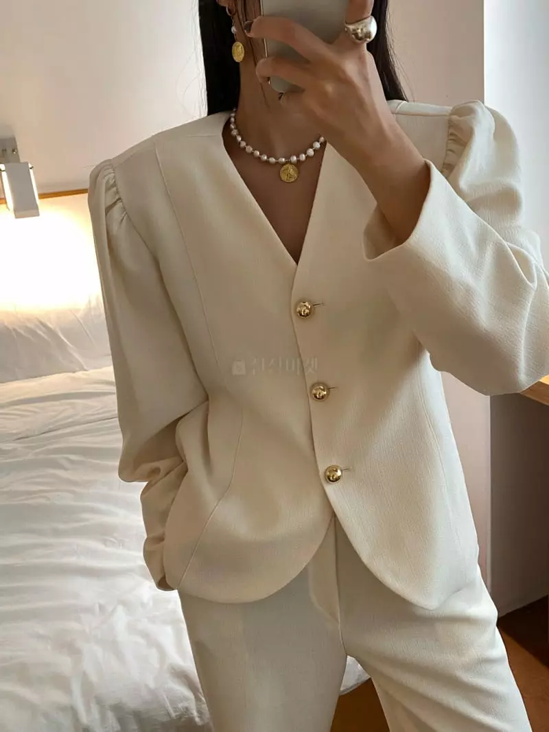 Made - Korean Women Fashion - #restrostyle - Circle Pearl Necklace - 5