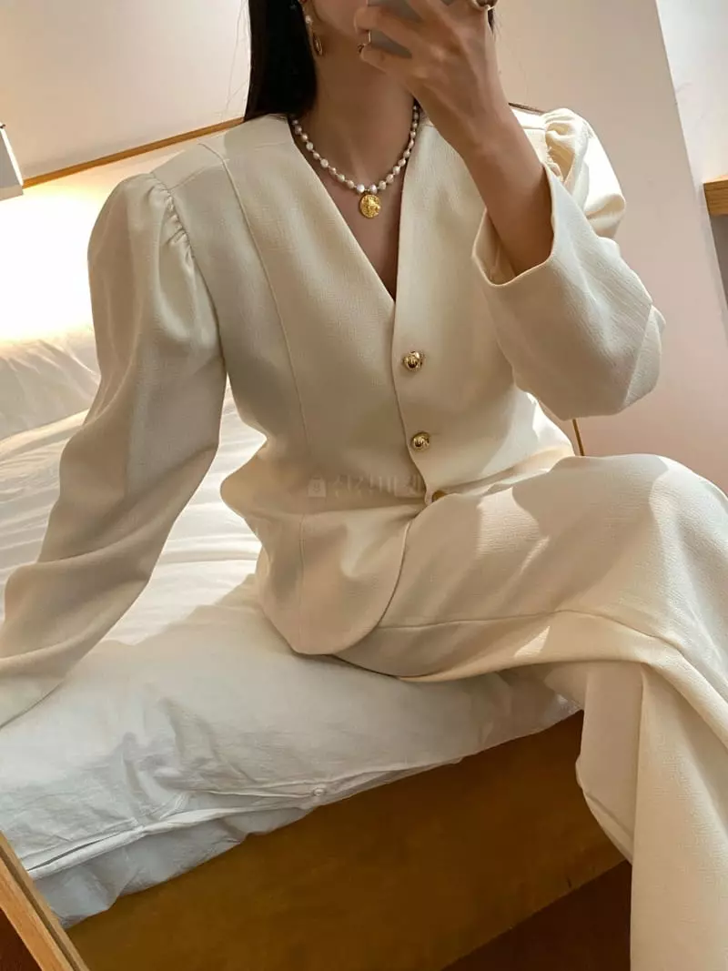 Made - Korean Women Fashion - #romanticstyle - Circle Pearl Necklace - 6