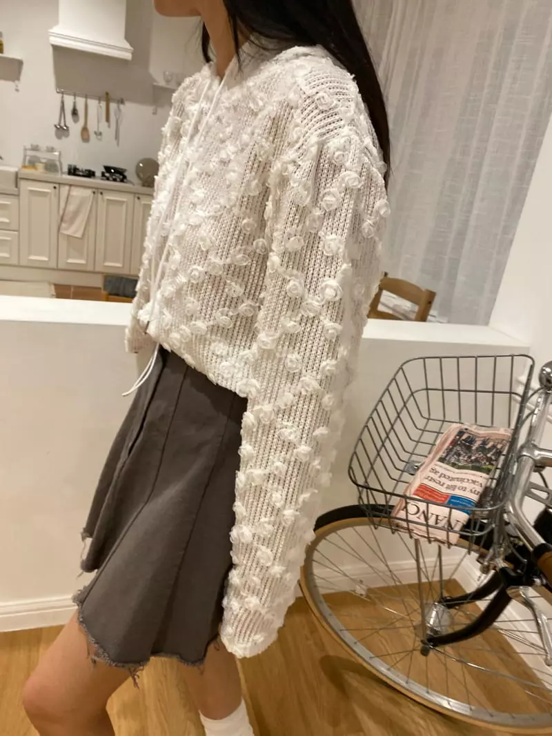 Made - Korean Women Fashion - #thatsdarling - Flower Hoody - 3