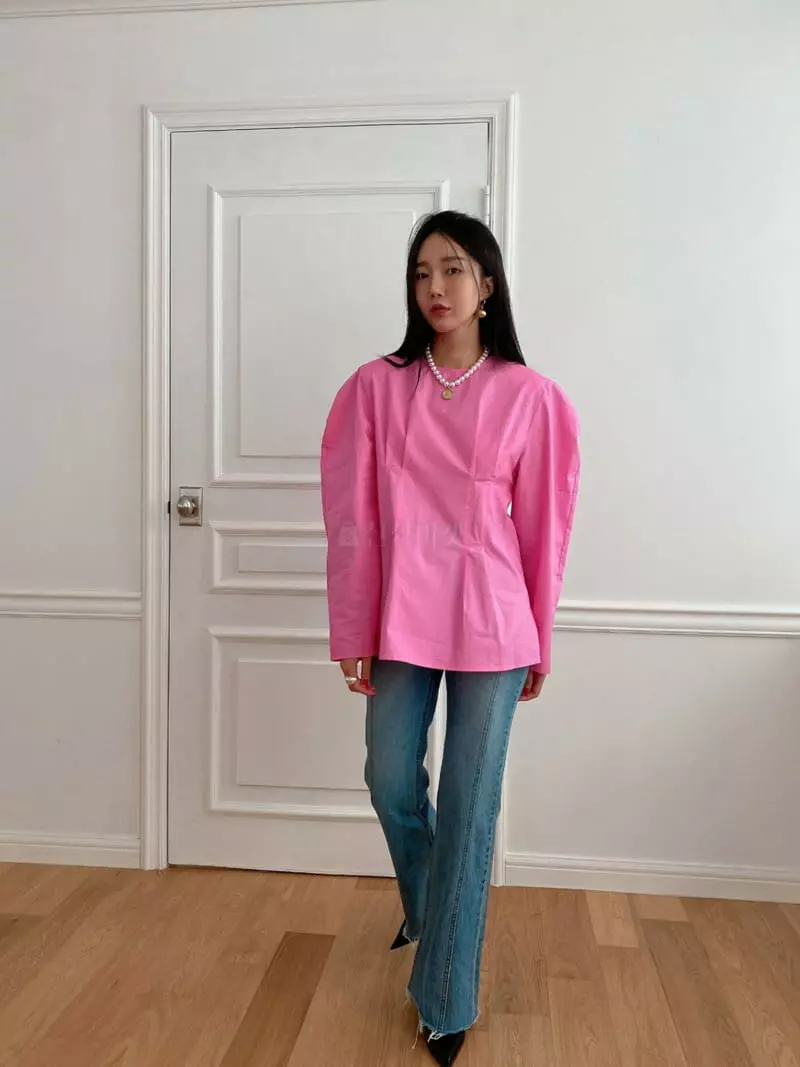Made - Korean Women Fashion - #vintageinspired - Opening Blouse - 6