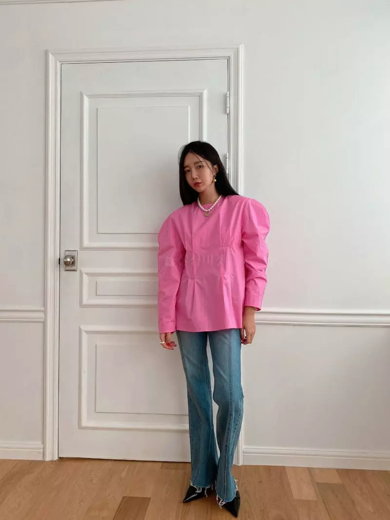 Made - Korean Women Fashion - #vintagekidsstyle - Opening Blouse - 7