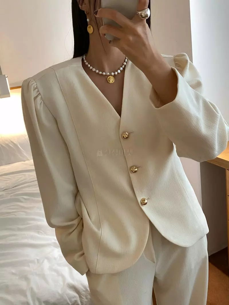 Made - Korean Women Fashion - #vintagekidsstyle - Circle Pearl Necklace - 3