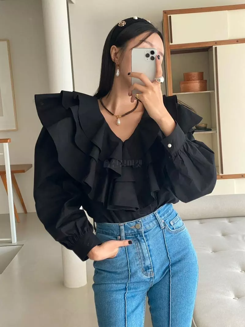 Made - Korean Women Fashion - #womensfashion - Signal Blouse - 11