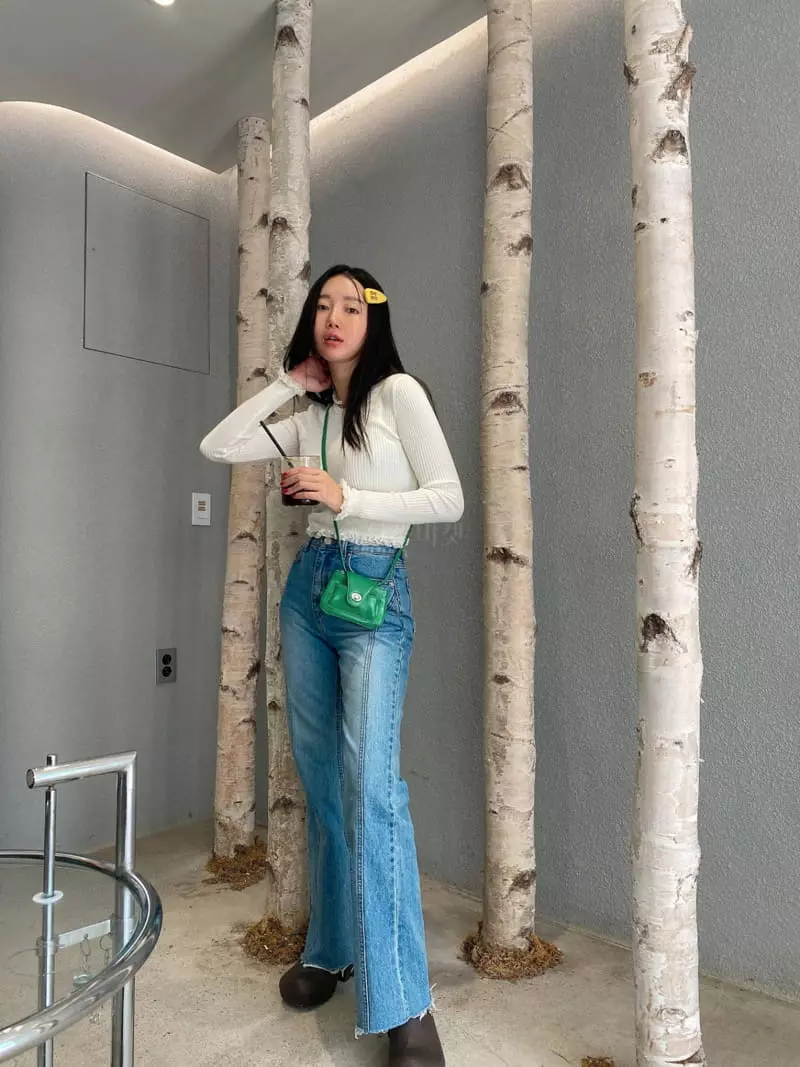 Made - Korean Women Fashion - #womensfashion - Mimi Knit Tee - 5