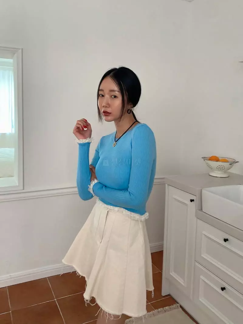 Made - Korean Women Fashion - #womensfashion - Mimi Knit Tee - 9