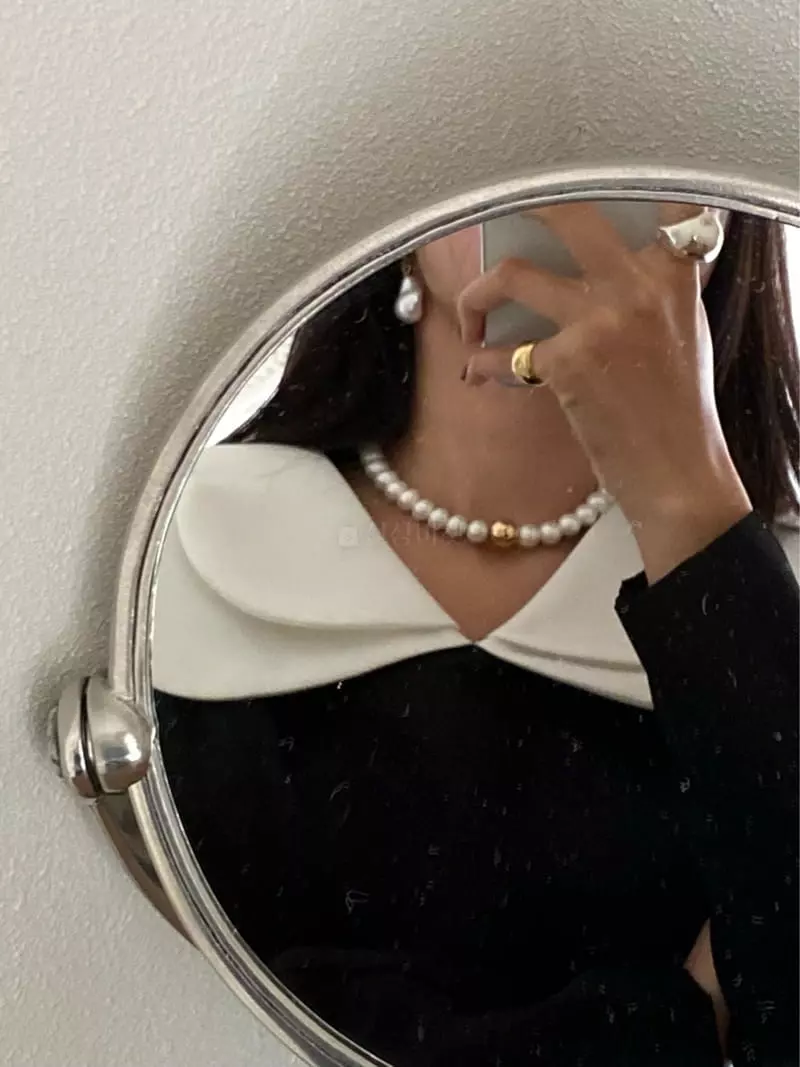 Made - Korean Women Fashion - #momslook - Gold Ball Necklace - 4