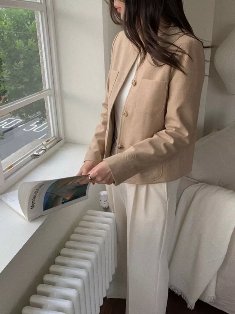 Magnet - Korean Women Fashion - #momslook - Kin Check Jacket - 3