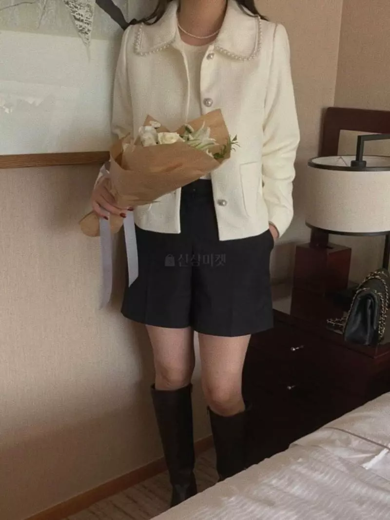 Magnet - Korean Women Fashion - #momslook - Pearl Twid Jacket - 7