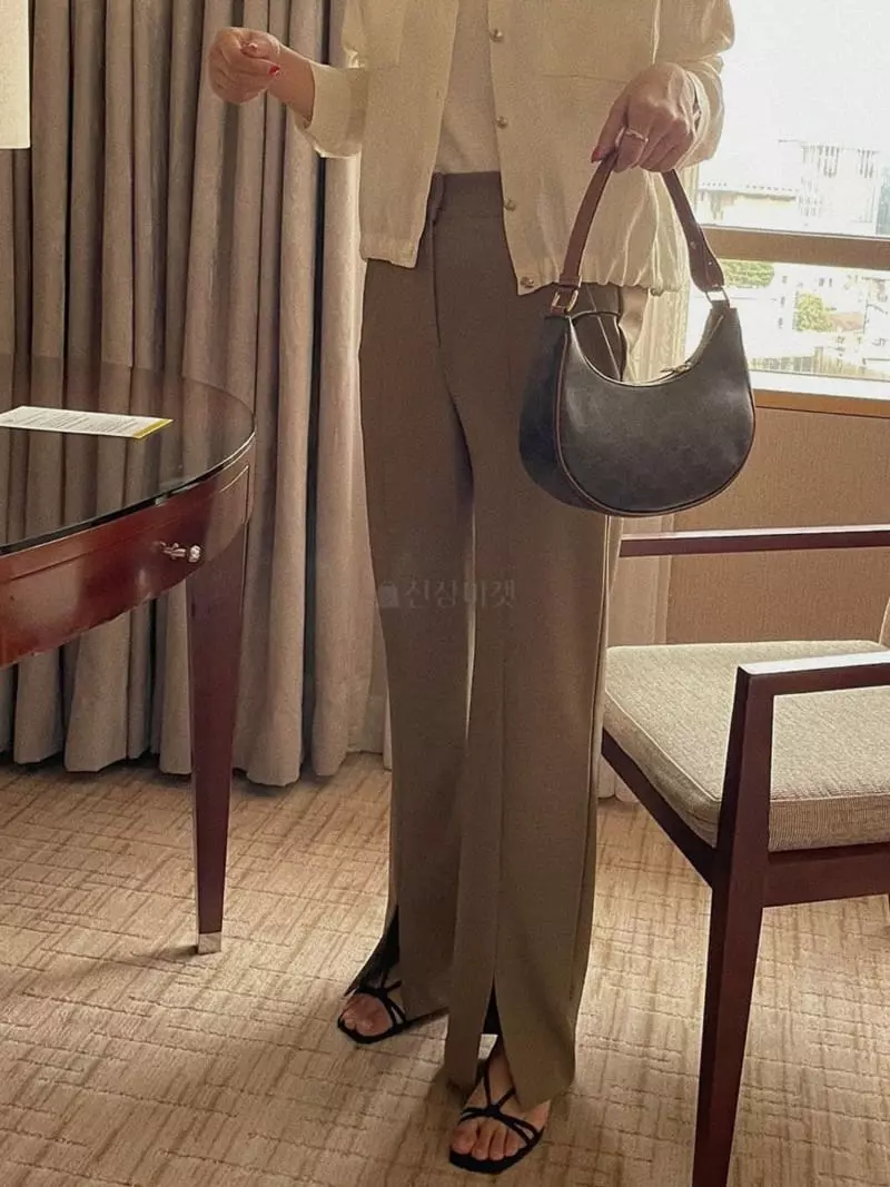 Magnet - Korean Women Fashion - #momslook - Front Slit Pants