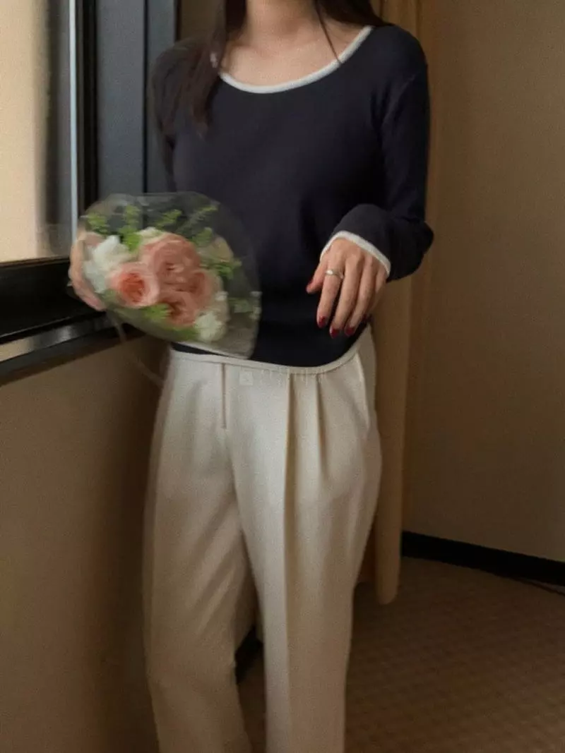 Magnet - Korean Women Fashion - #momslook - Round Knit Tee - 3