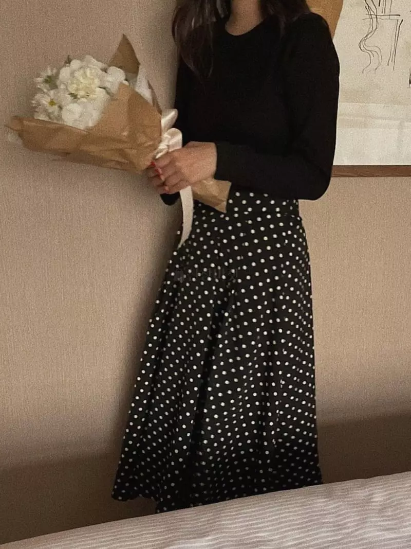 Magnet - Korean Women Fashion - #momslook - Dot Skirt - 11