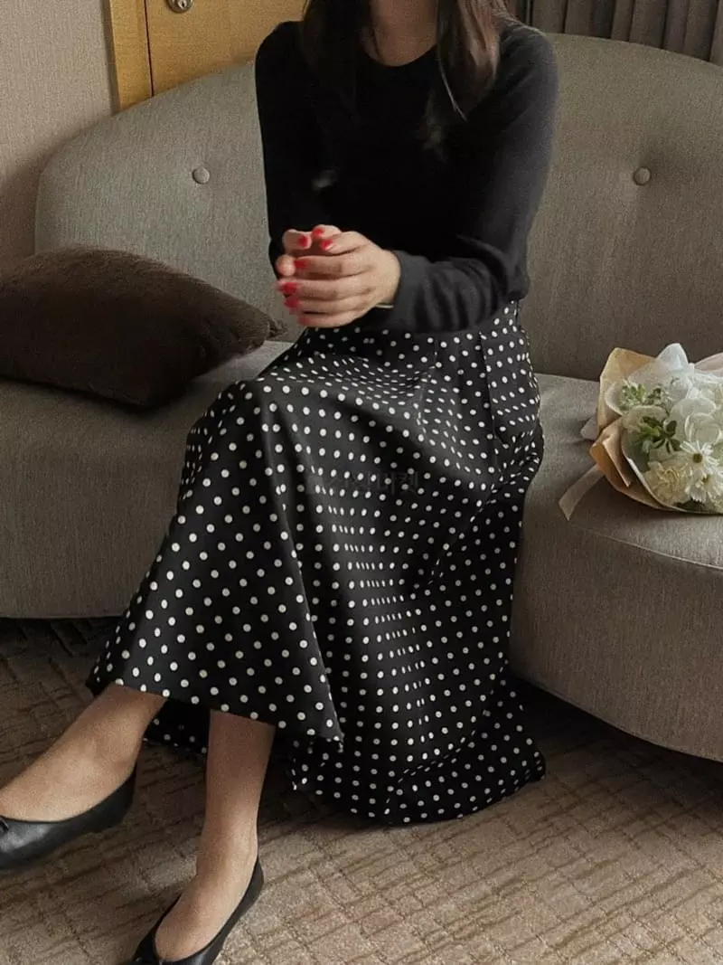 Magnet - Korean Women Fashion - #momslook - Dot Skirt - 5