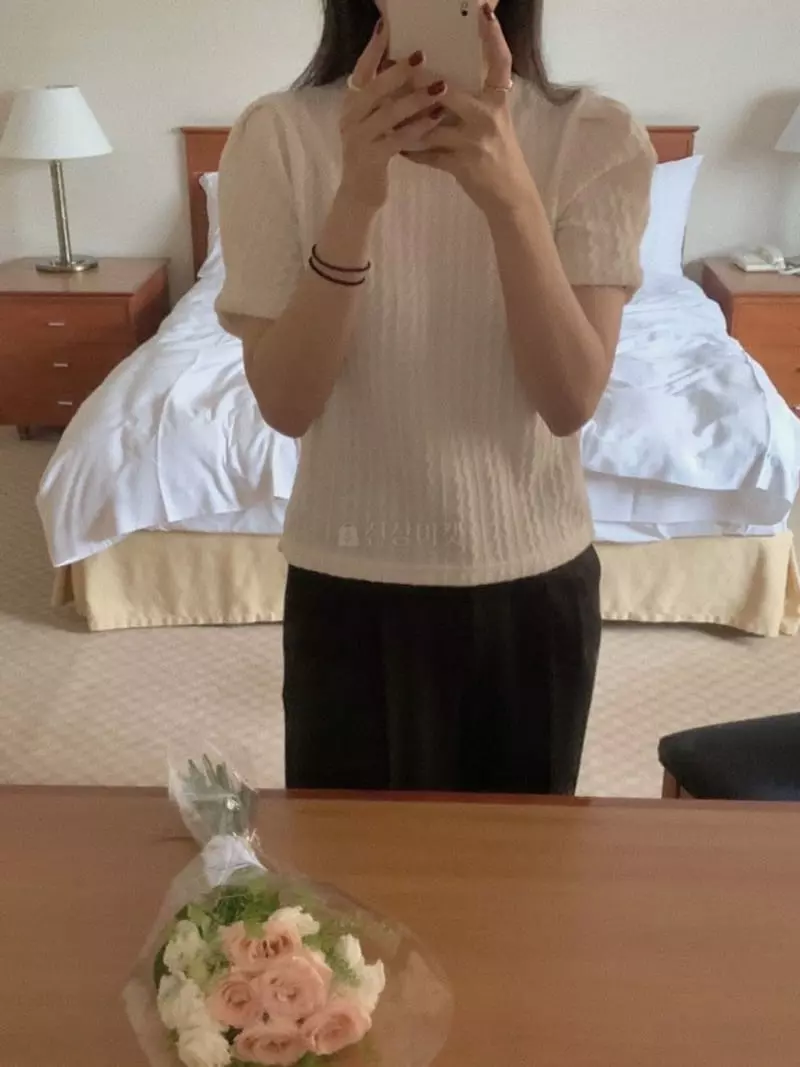 Magnet - Korean Women Fashion - #momslook - Twist Knit Tee - 3
