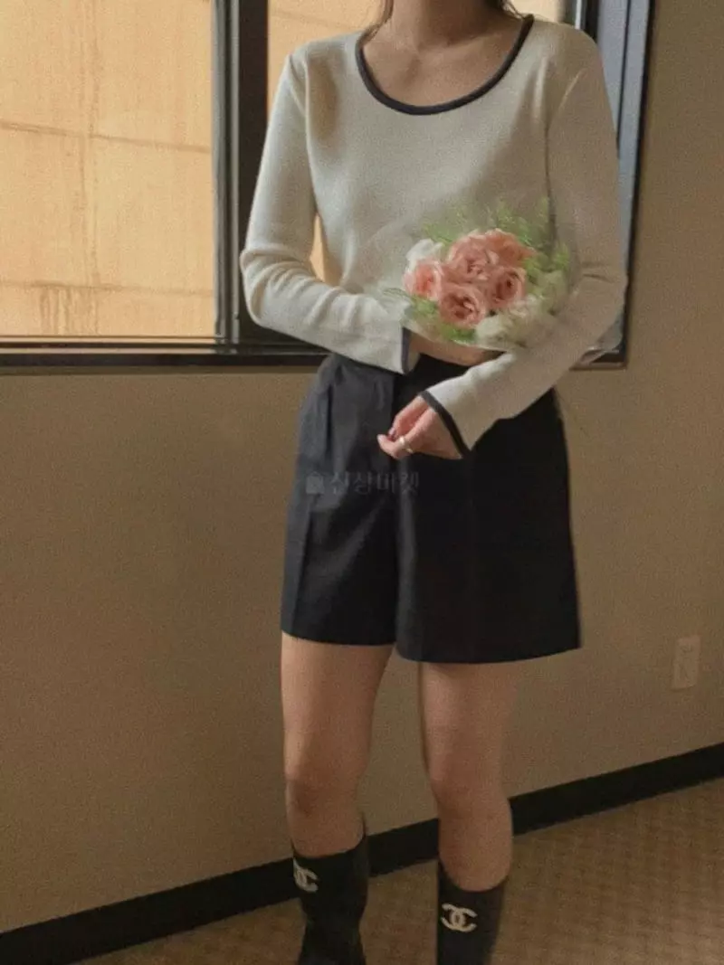 Magnet - Korean Women Fashion - #pursuepretty - Color Round Knit - 6
