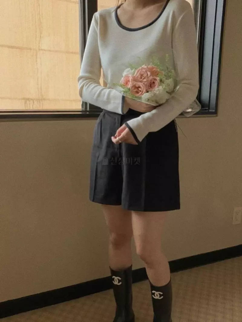 Magnet - Korean Women Fashion - #restrostyle - Color Round Knit - 7