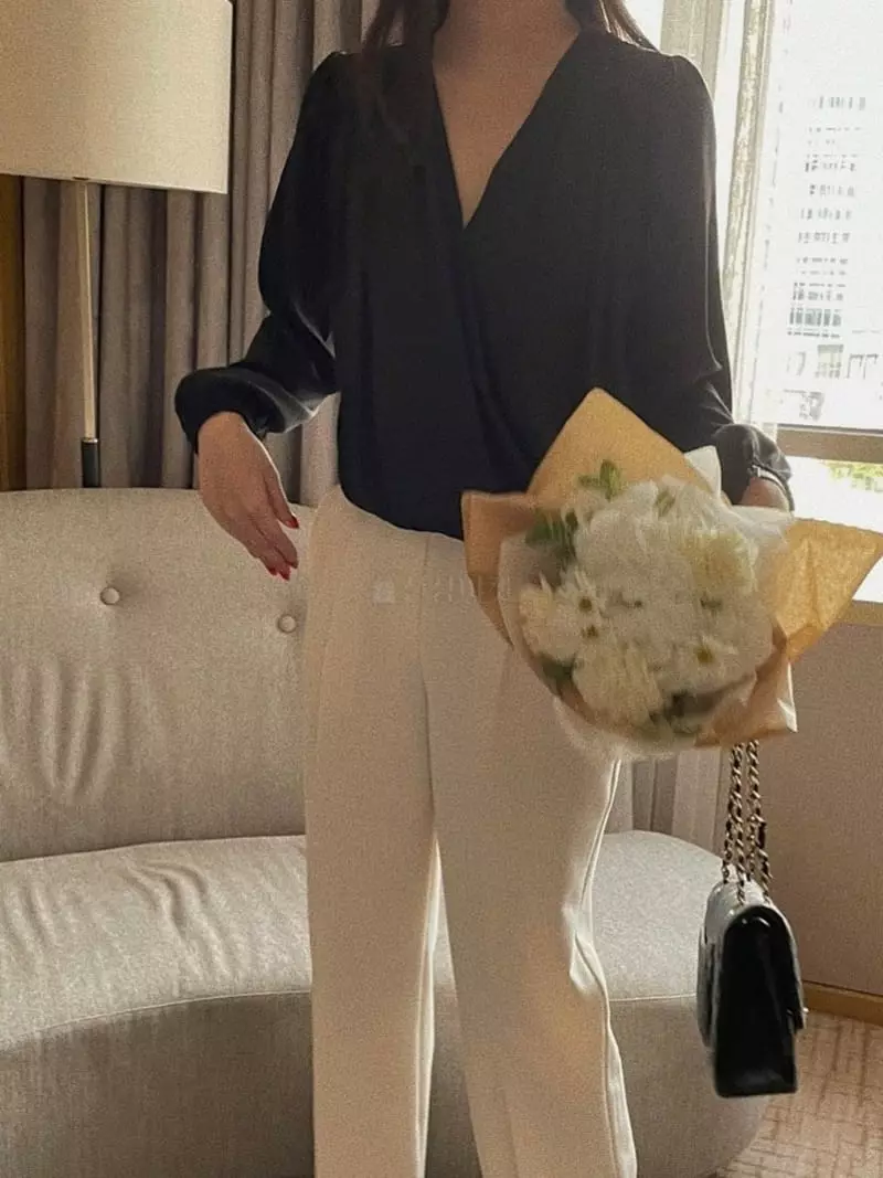 Magnet - Korean Women Fashion - #shopsmall - Mone Wrap Blouse - 6