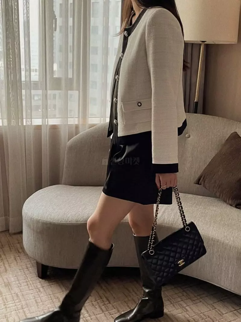 Magnet - Korean Women Fashion - #vintageinspired - Mos Twid Jacket - 2