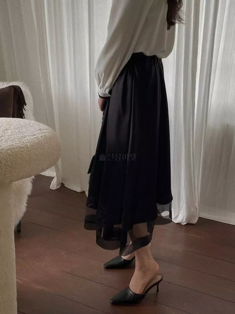 Magnet - Korean Women Fashion - #vintagekidsstyle - Satin Sha Skirt - 6