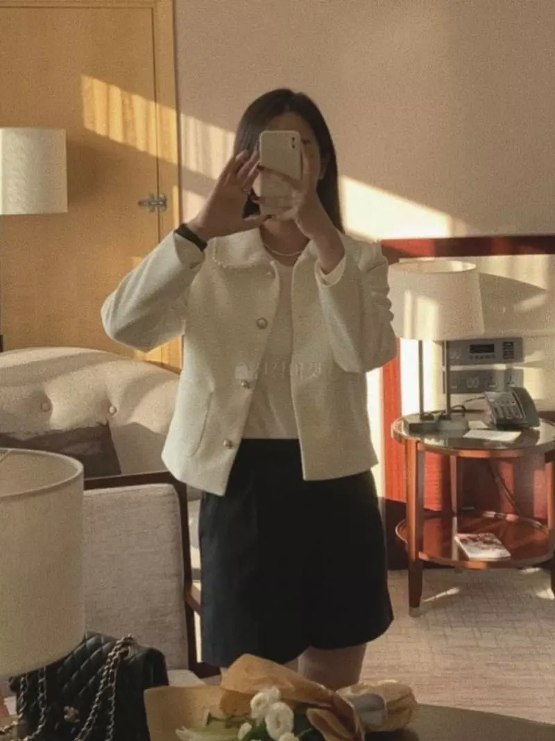 Magnet - Korean Women Fashion - #momslook - Pearl Twid Jacket - 4