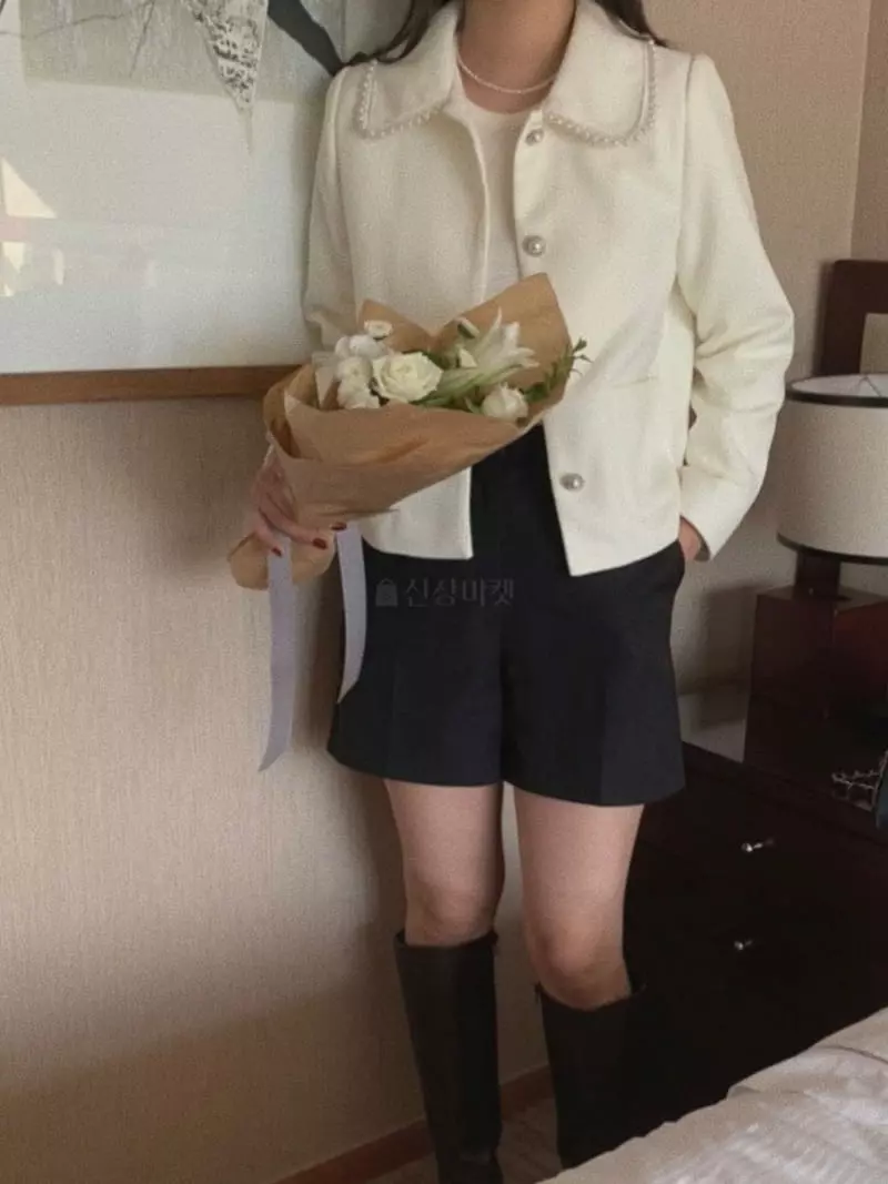 Magnet - Korean Women Fashion - #womensfashion - Pearl Twid Jacket - 6
