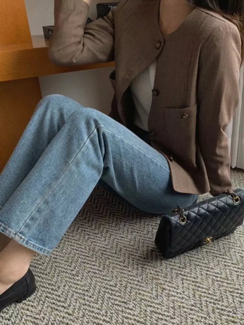 Magnet - Korean Women Fashion - #womensfashion - Oat Check Jakcet - 2