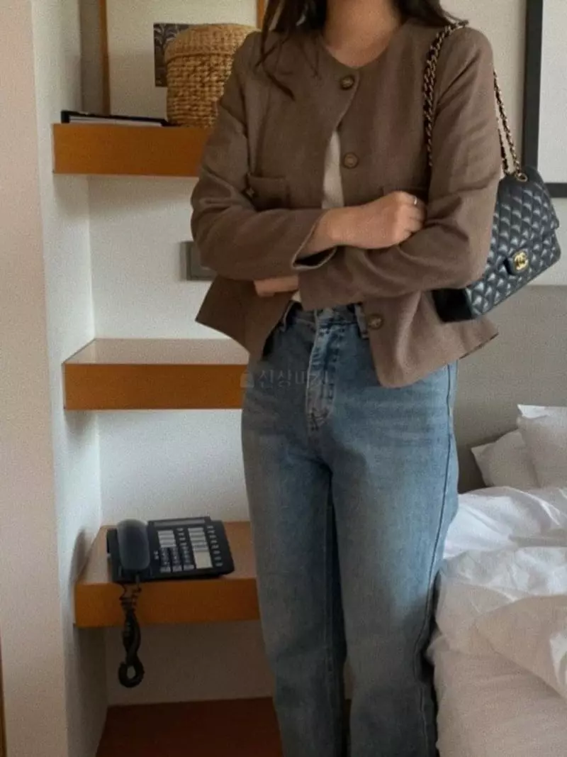 Magnet - Korean Women Fashion - #womensfashion - Oat Check Jakcet - 6