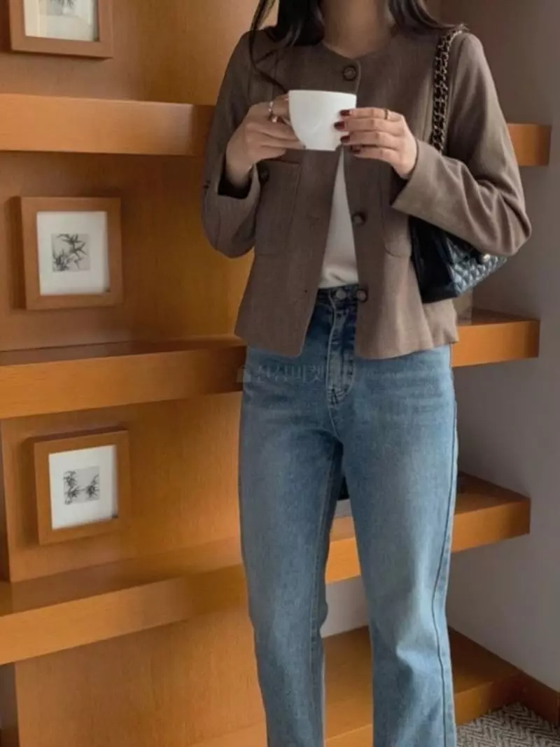 Magnet - Korean Women Fashion - #womensfashion - Oat Check Jakcet - 8