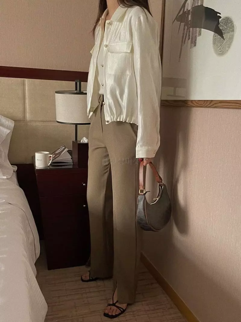 Magnet - Korean Women Fashion - #womensfashion - Front Slit Pants - 6