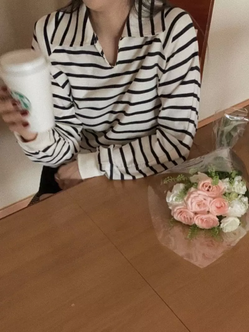 Magnet - Korean Women Fashion - #womensfashion - Stripes Sweatshirt - 2