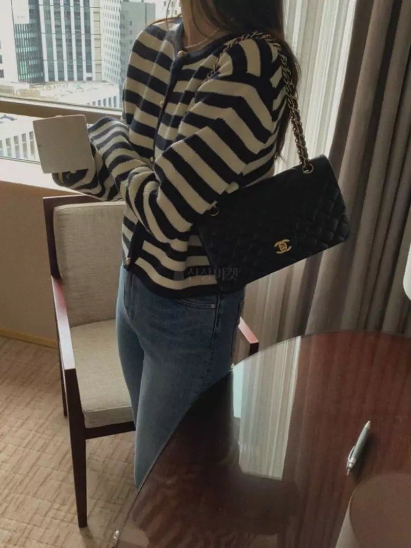 Magnet - Korean Women Fashion - #womensfashion - Stripes Cardigan