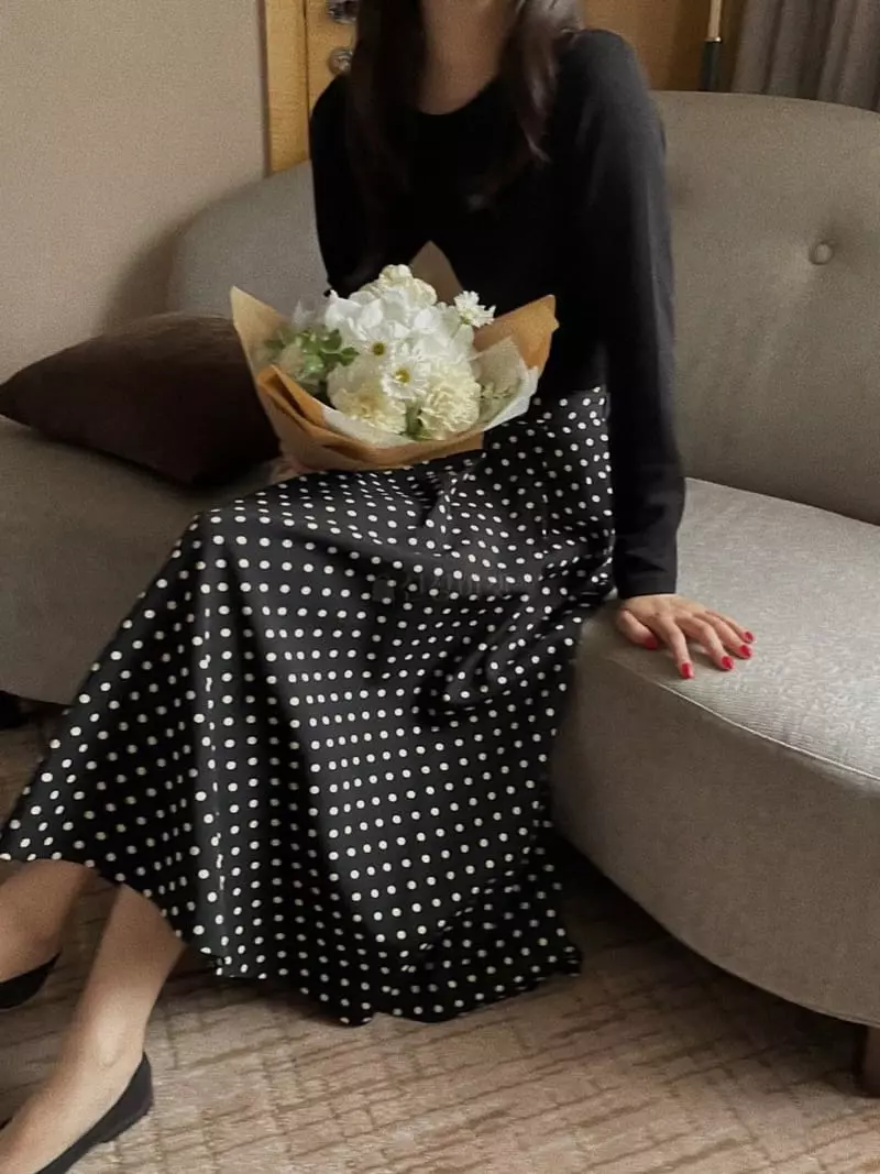 Magnet - Korean Women Fashion - #momslook - Dot Skirt - 4