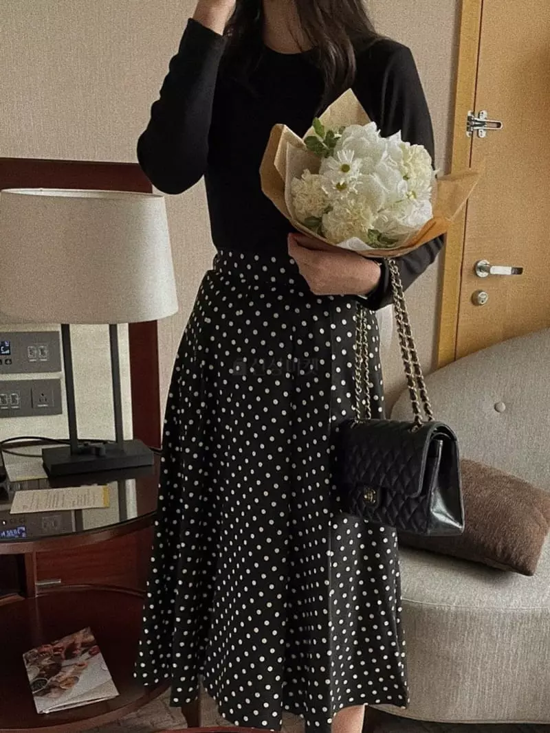 Magnet - Korean Women Fashion - #womensfashion - Dot Skirt - 8