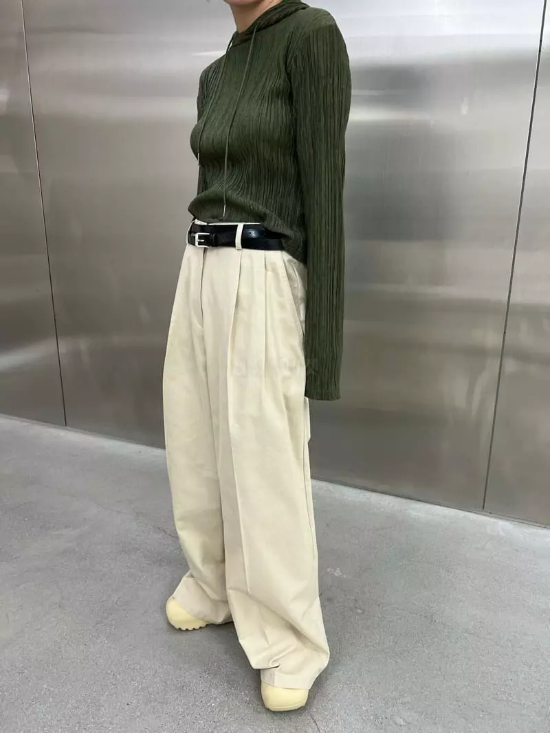 Maint - Korean Women Fashion - #momslook - Pleats Hoody - 2