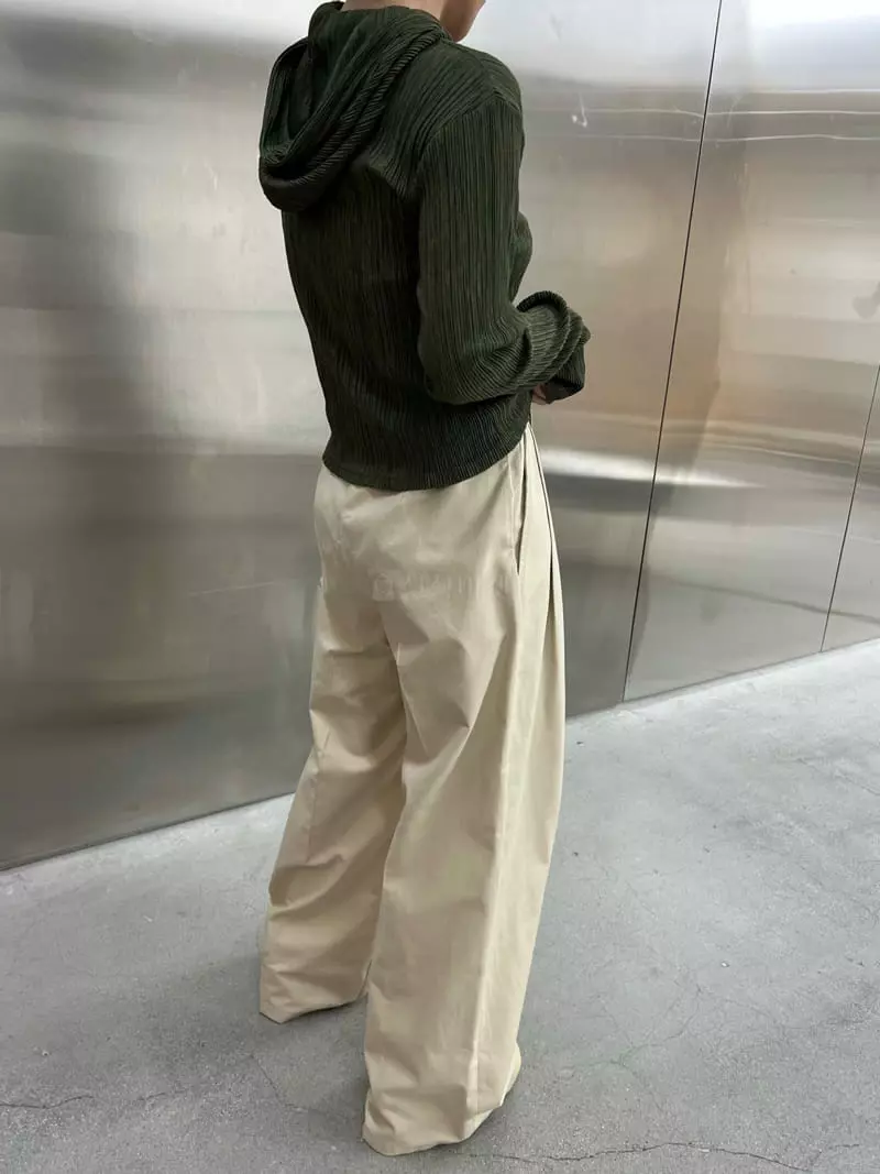 Maint - Korean Women Fashion - #momslook - Pleats Hoody - 3