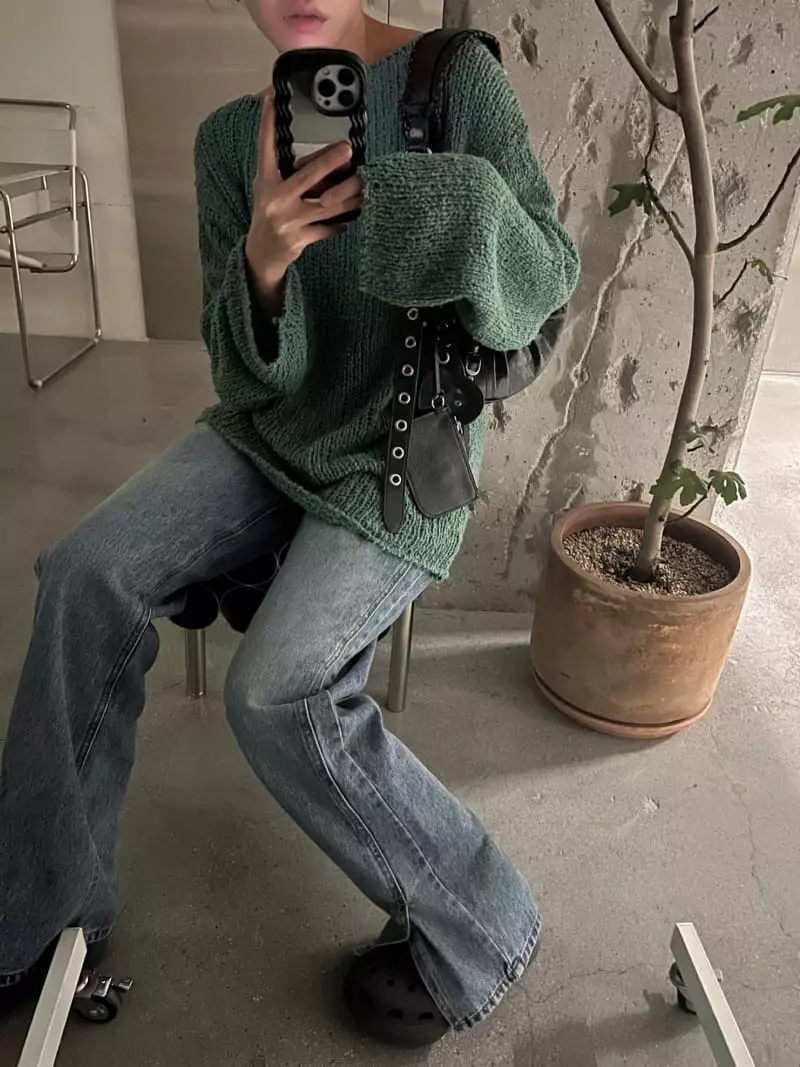 Maint - Korean Women Fashion - #momslook - Toto Knit Tee