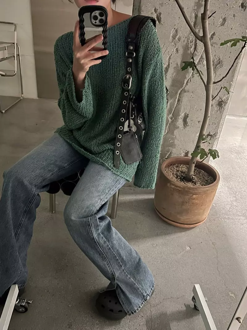 Maint - Korean Women Fashion - #momslook - Toto Knit Tee - 2