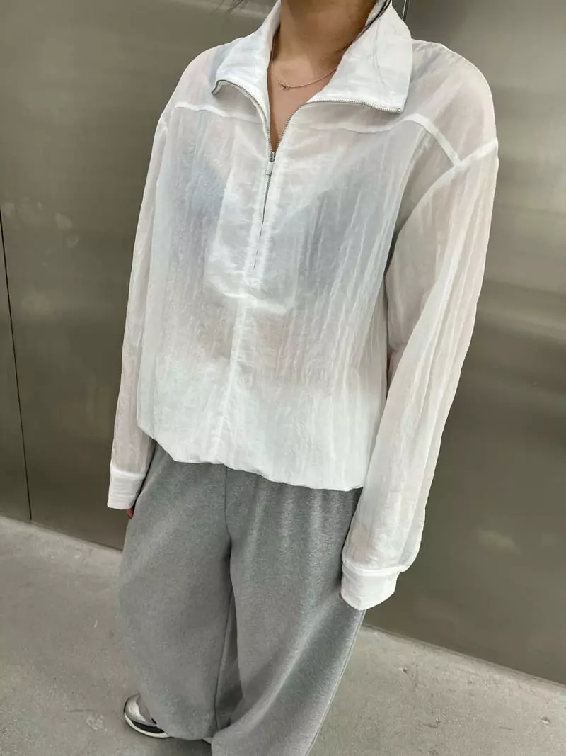 Maint - Korean Women Fashion - #momslook - Zipper Shirt - 5
