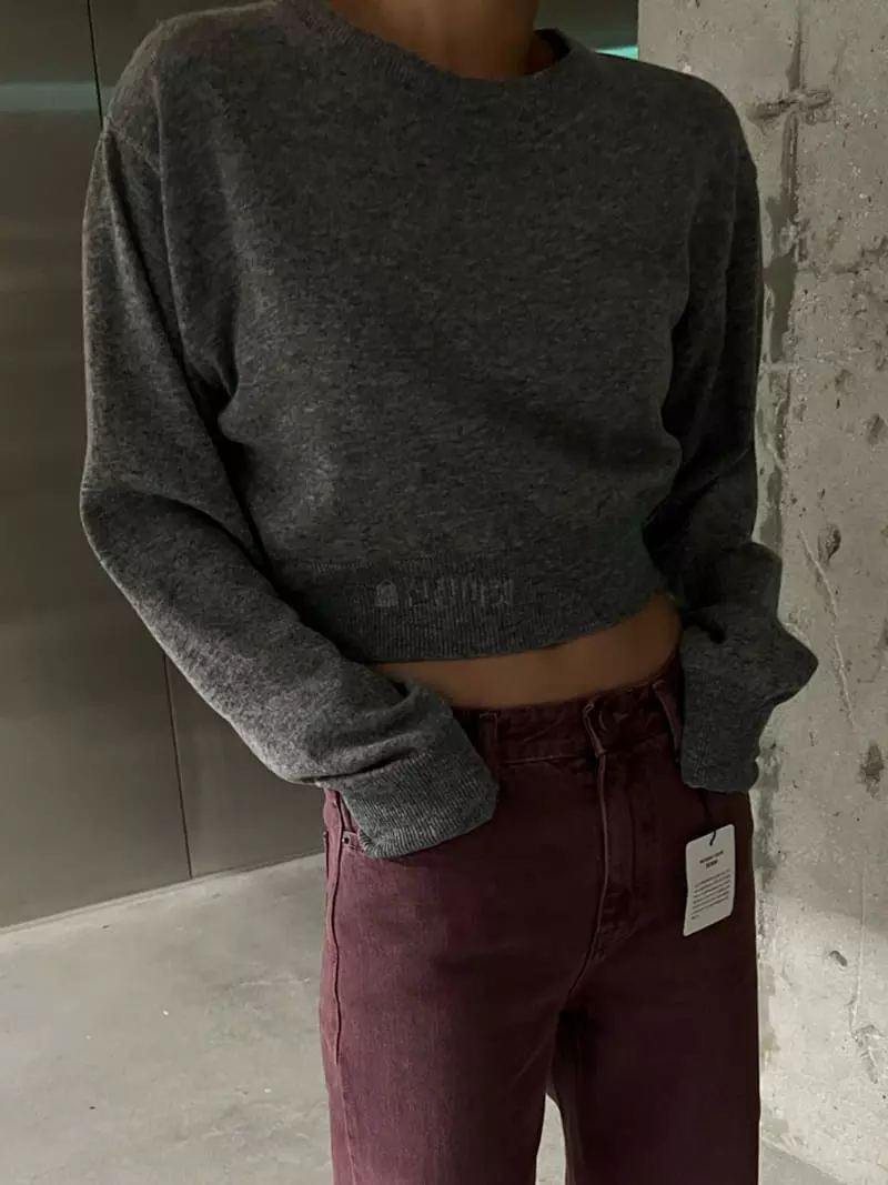 Maint - Korean Women Fashion - #momslook - Crop Knit Tee - 8