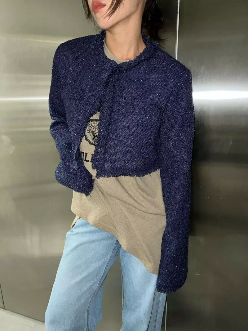 Maint - Korean Women Fashion - #momslook - Elly Crop Twid Jacket