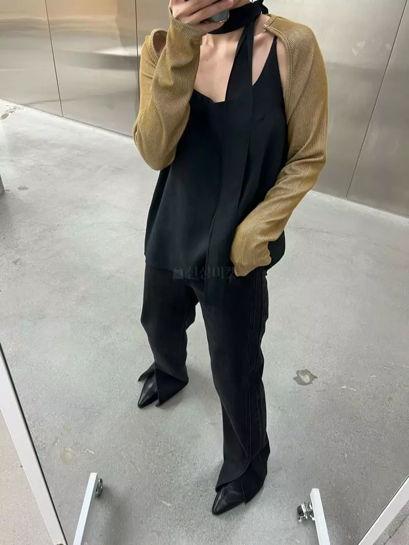 Maint - Korean Women Fashion - #womensfashion - Signal Blouse Scarf Set - 4