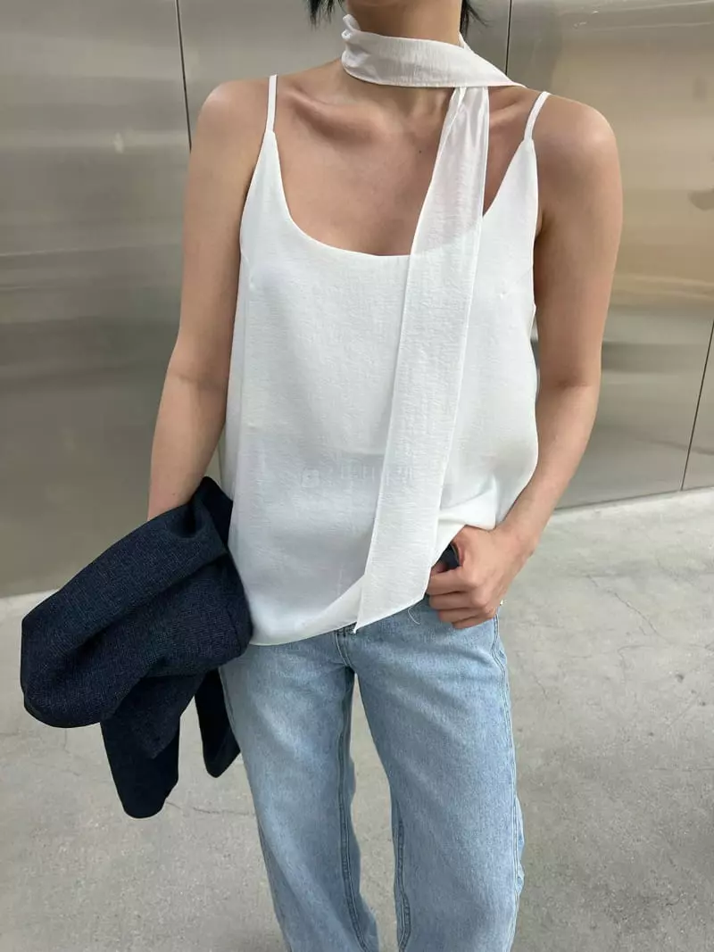 Maint - Korean Women Fashion - #momslook - Signal Blouse Scarf Set - 6