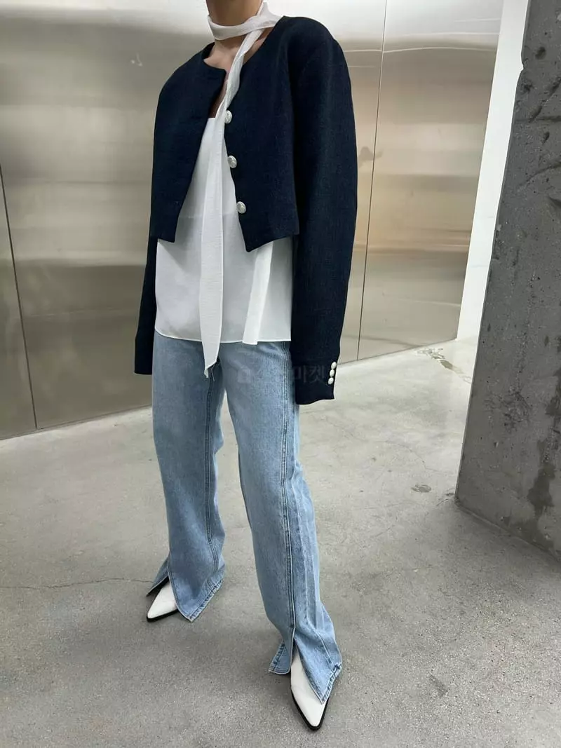 Maint - Korean Women Fashion - #momslook - Signal Blouse Scarf Set - 8