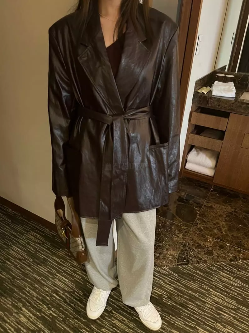 Maint - Korean Women Fashion - #momslook - Stan Leater Jacket - 2