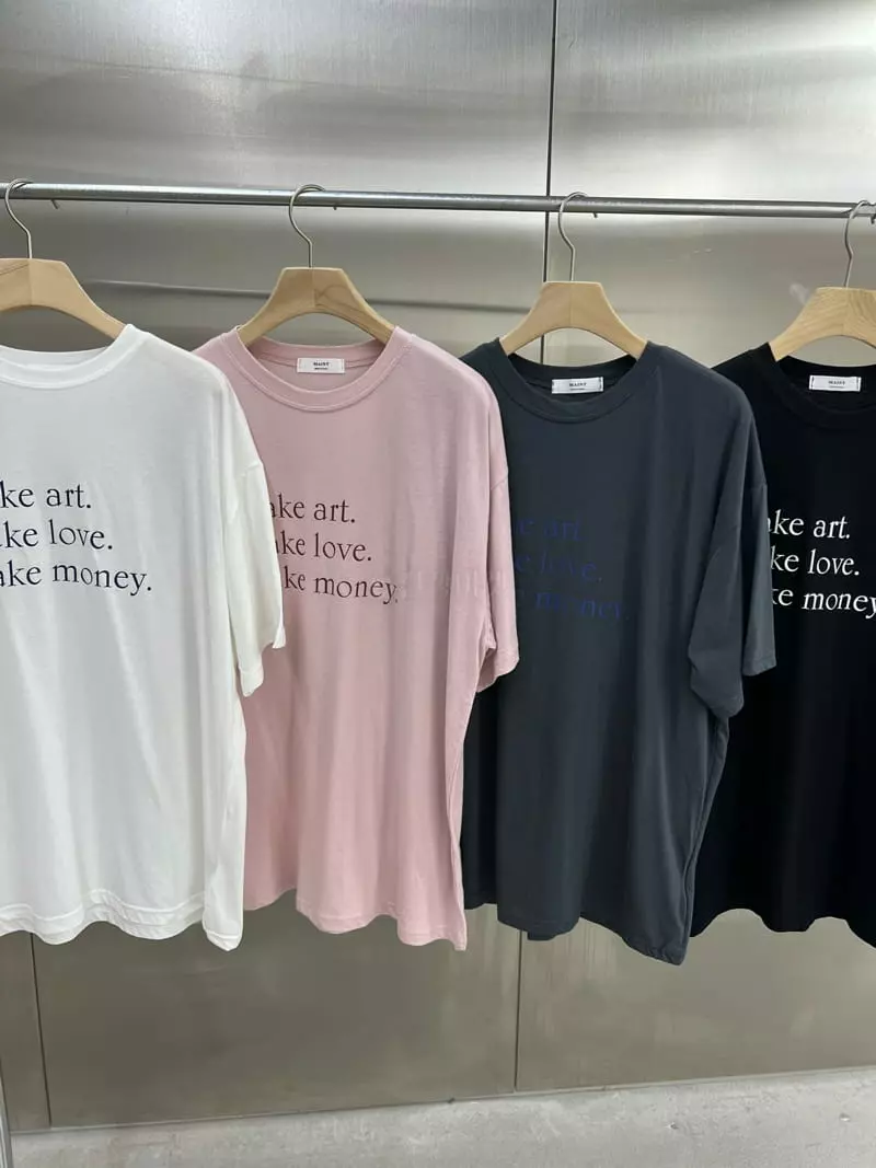 Maint - Korean Women Fashion - #momslook - Make Tee - 8