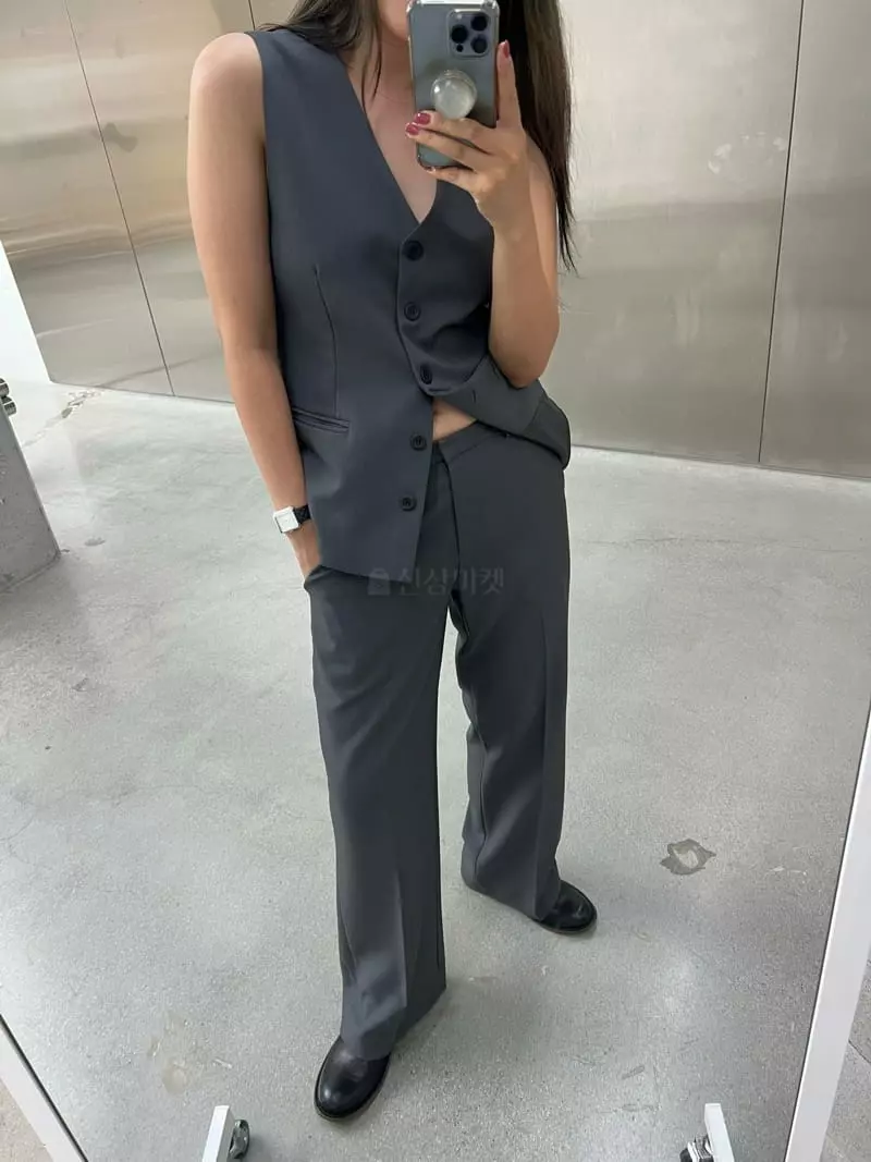 Maint - Korean Women Fashion - #momslook - Mesh Vest - 2