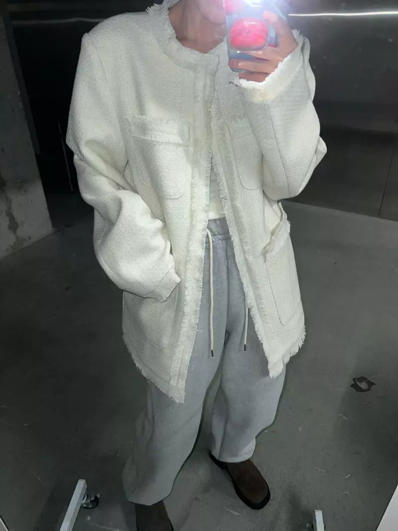 Maint - Korean Women Fashion - #momslook - Shasha Twid Jacket