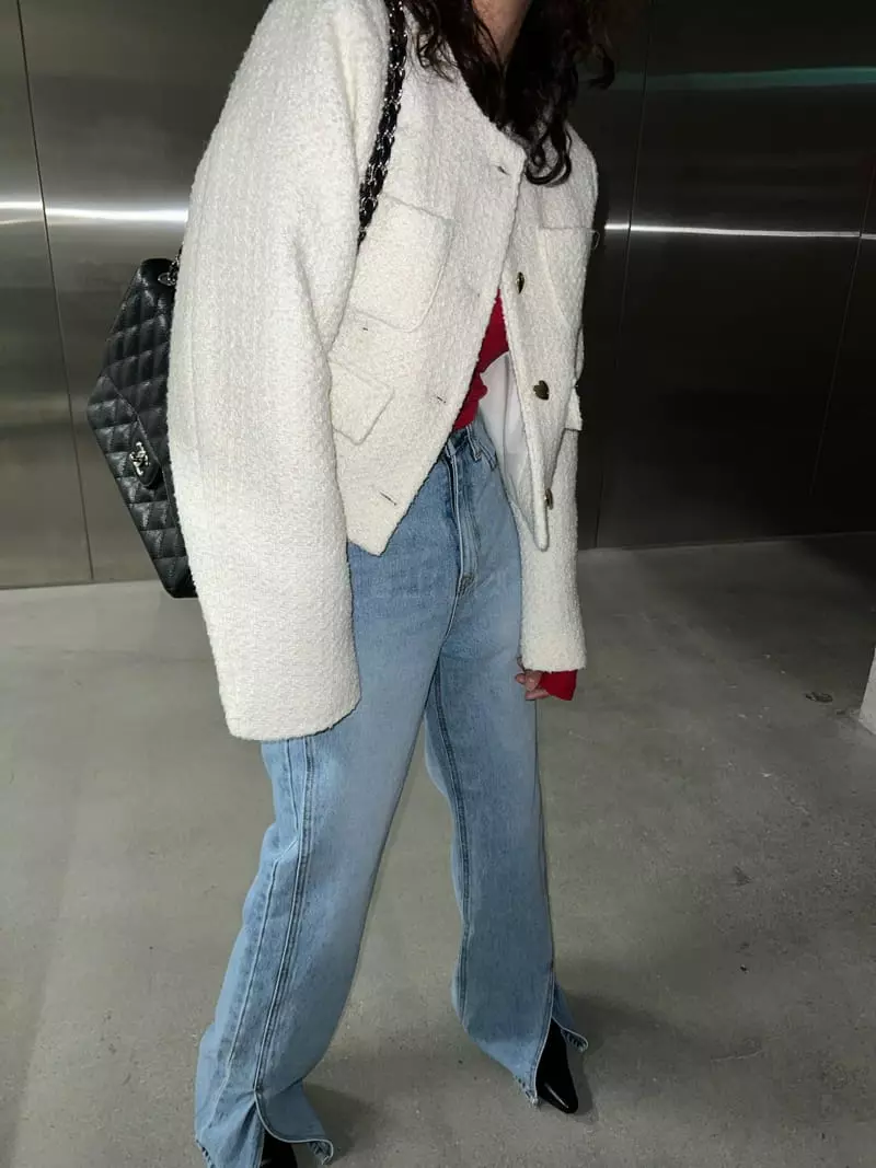 Maint - Korean Women Fashion - #momslook - Twid Jacket - 2