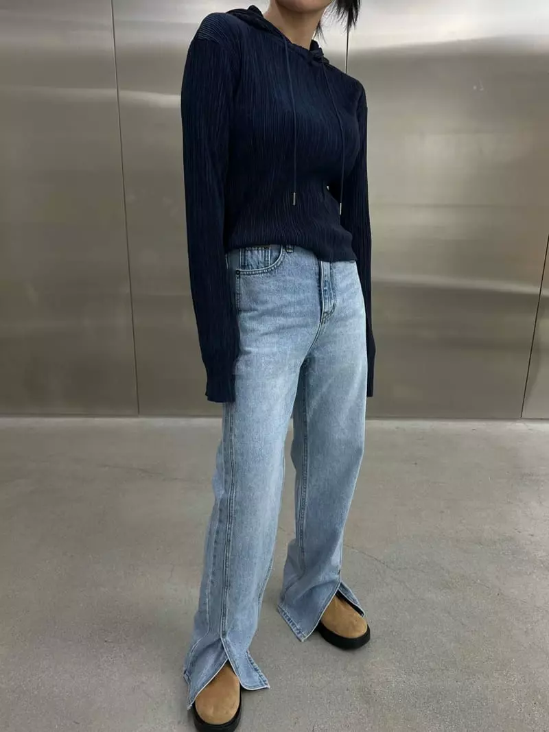 Maint - Korean Women Fashion - #pursuepretty - Pleats Hoody - 8
